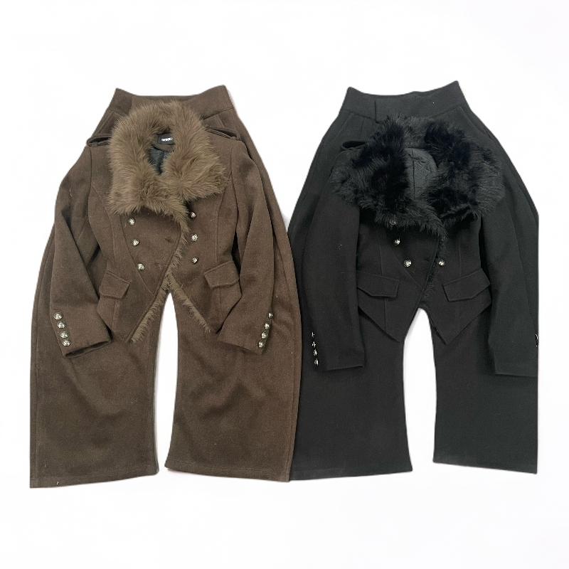 CoewJuly 原创设计 双排扣毛呢套装 364 干洗少洗哦