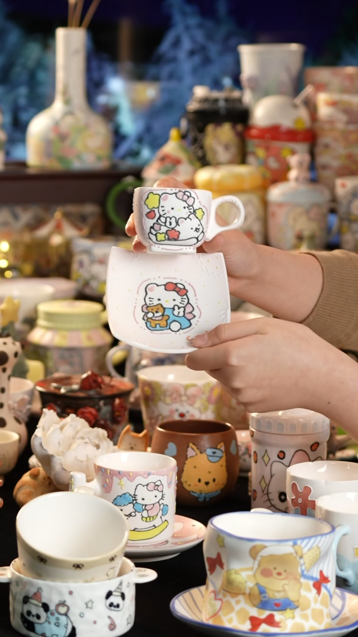 其他陶景德镇釉下彩手绘设计师款陶瓷