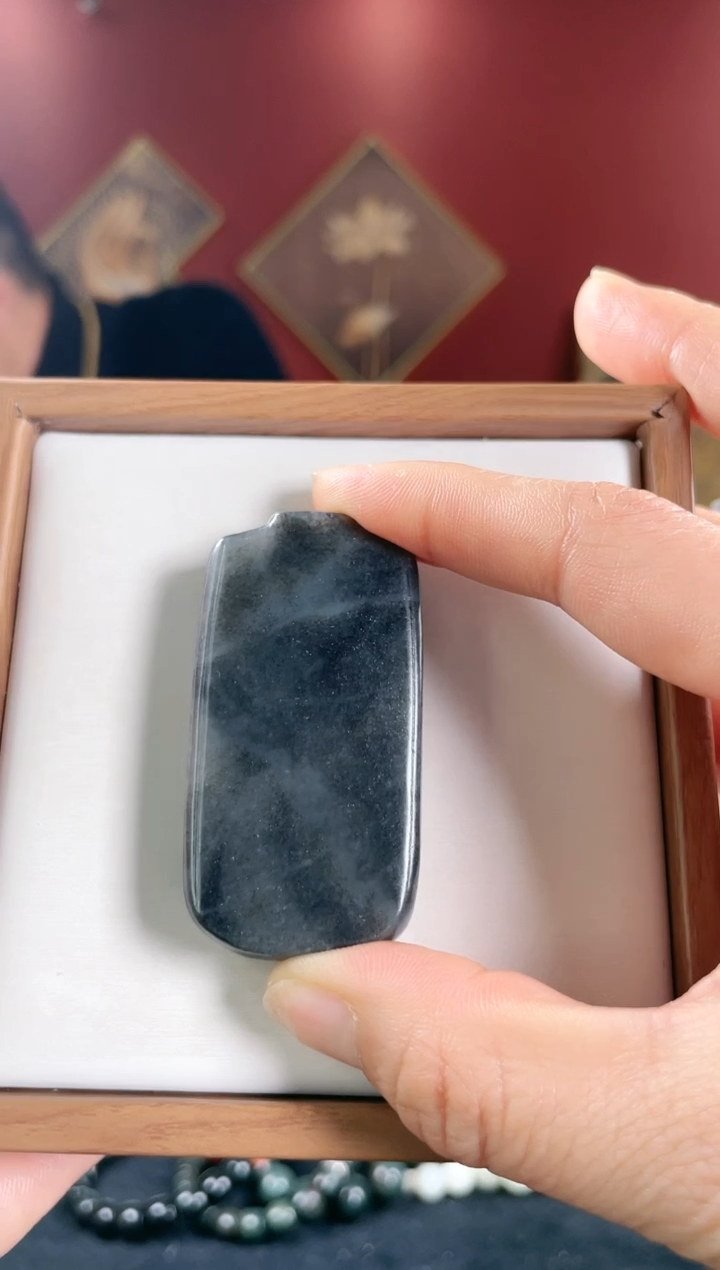 【闪购商品】和田玉挂件未镶嵌青花无事牌