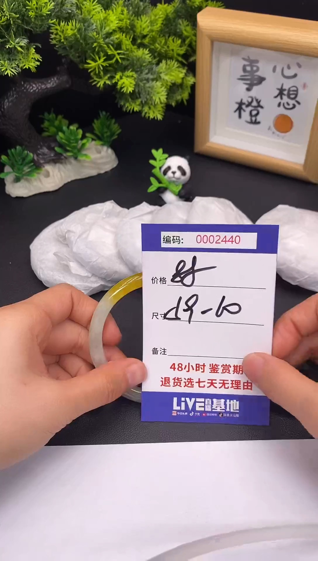 未镶嵌手镯翡翠0002440