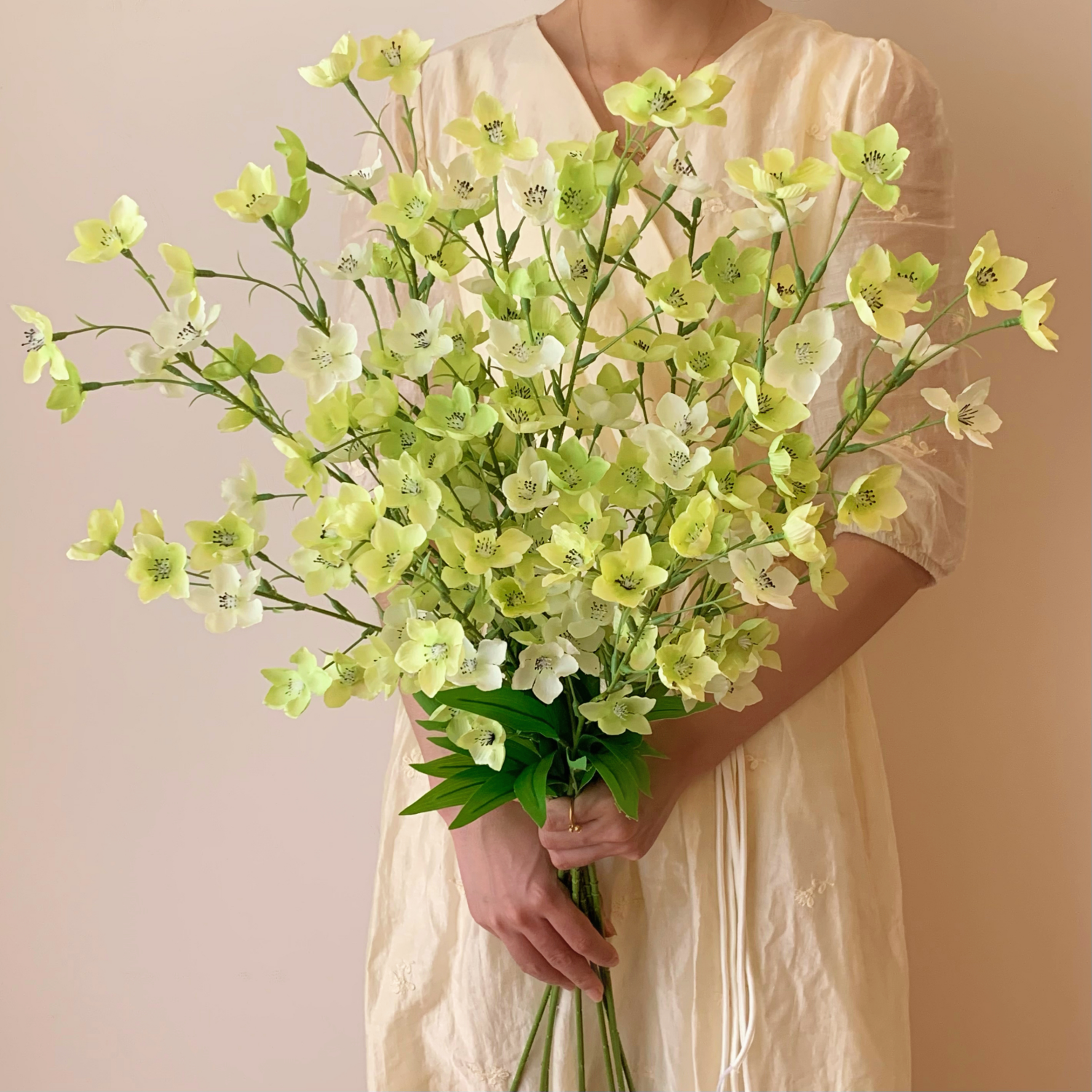 轻奢风铃兰花仿真花假花摆设高级感客厅餐桌插花装饰花艺摆件植物