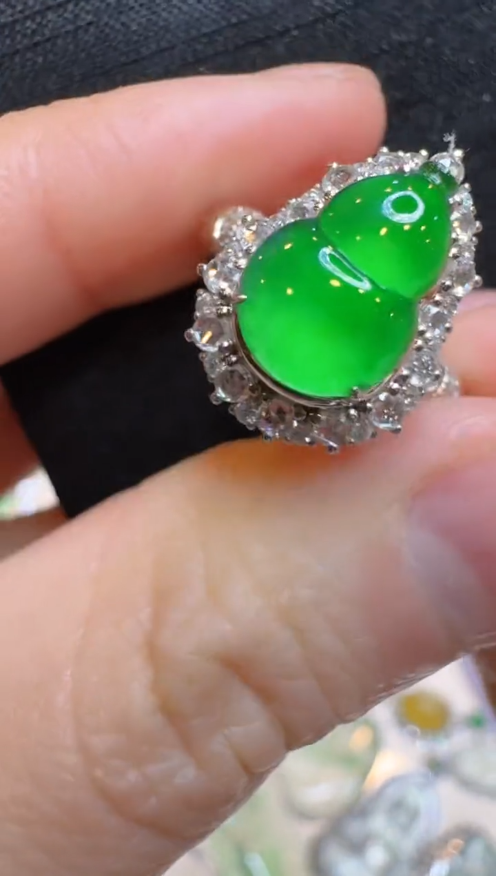 【闪购商品】翡翠戒指18K金镶嵌多样性团购发一件
