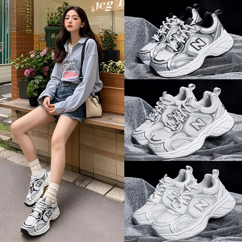 NEW官方正品秋季冰感时尚复古跑步鞋防滑耐磨男女情侣款运动鞋