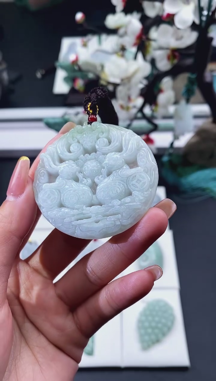 【闪购商品】翡翠颈饰未镶嵌天然缅甸A货翡翠