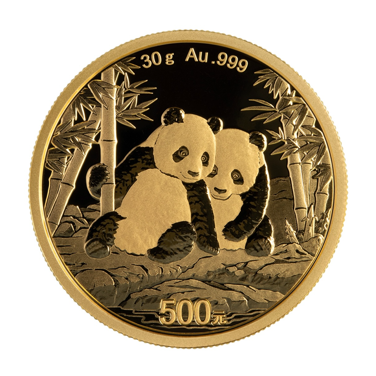 CAIBAI JEWELRY/菜百首饰2026年熊猫普制熊猫金币30克投资-不退换