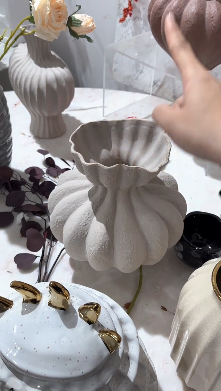 【闪购商品】陶瓷设计师大南瓜灰色