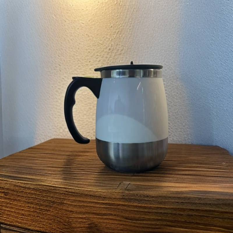 不锈钢懒人咖啡搅拌杯自动奶茶杯磁力旋转电动牛奶杯马克杯子