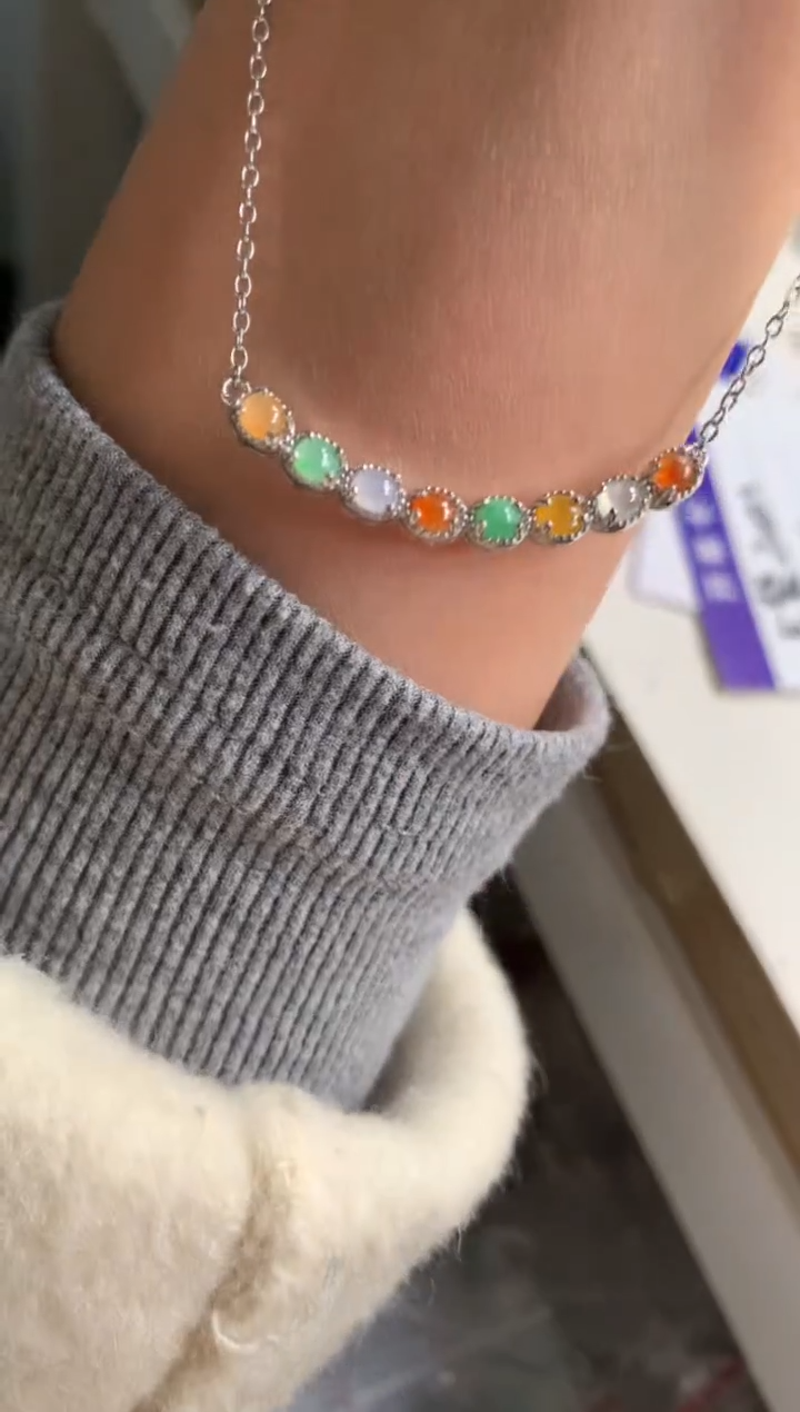 银S925镶嵌戒指翡翠项链17