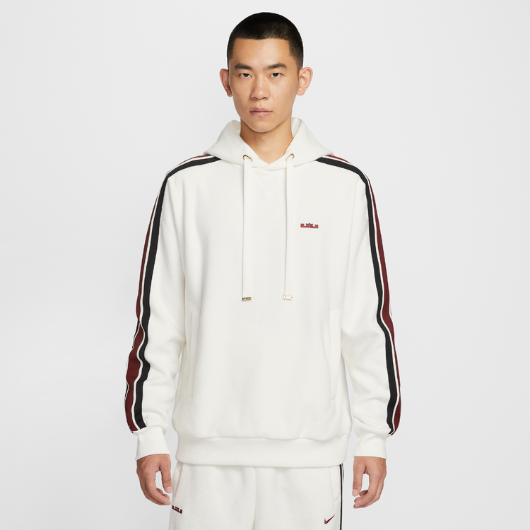 NIKE/耐克官方正品詹姆斯白色男篮球套头帽衫HV3404-133