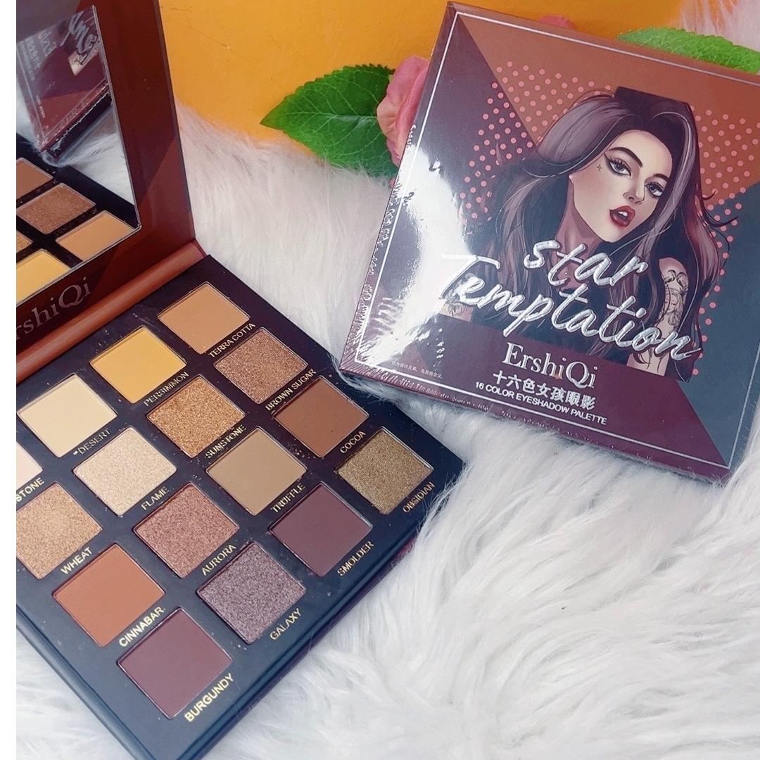 【新疆包邮】眼影初学者新款16色防水哑光珠光眼影16rag yanying