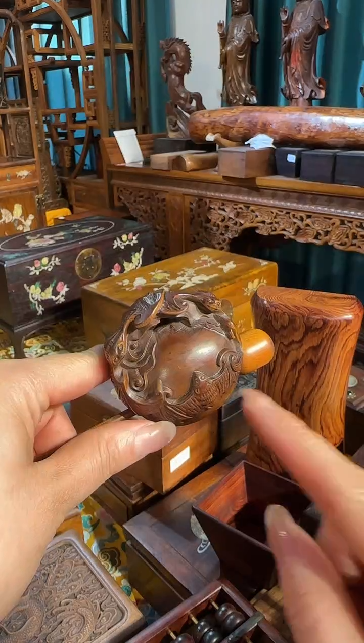 【闪购商品】木木艺黄杨木蝙蝠木鱼180.8888