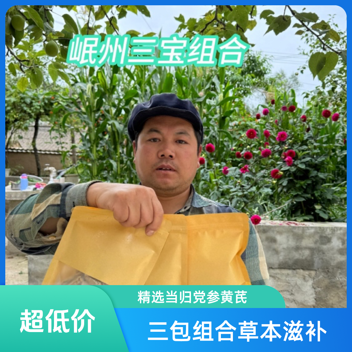 甘岷哥【当归党参黄芪】三包组合滋补养生 产地直销
