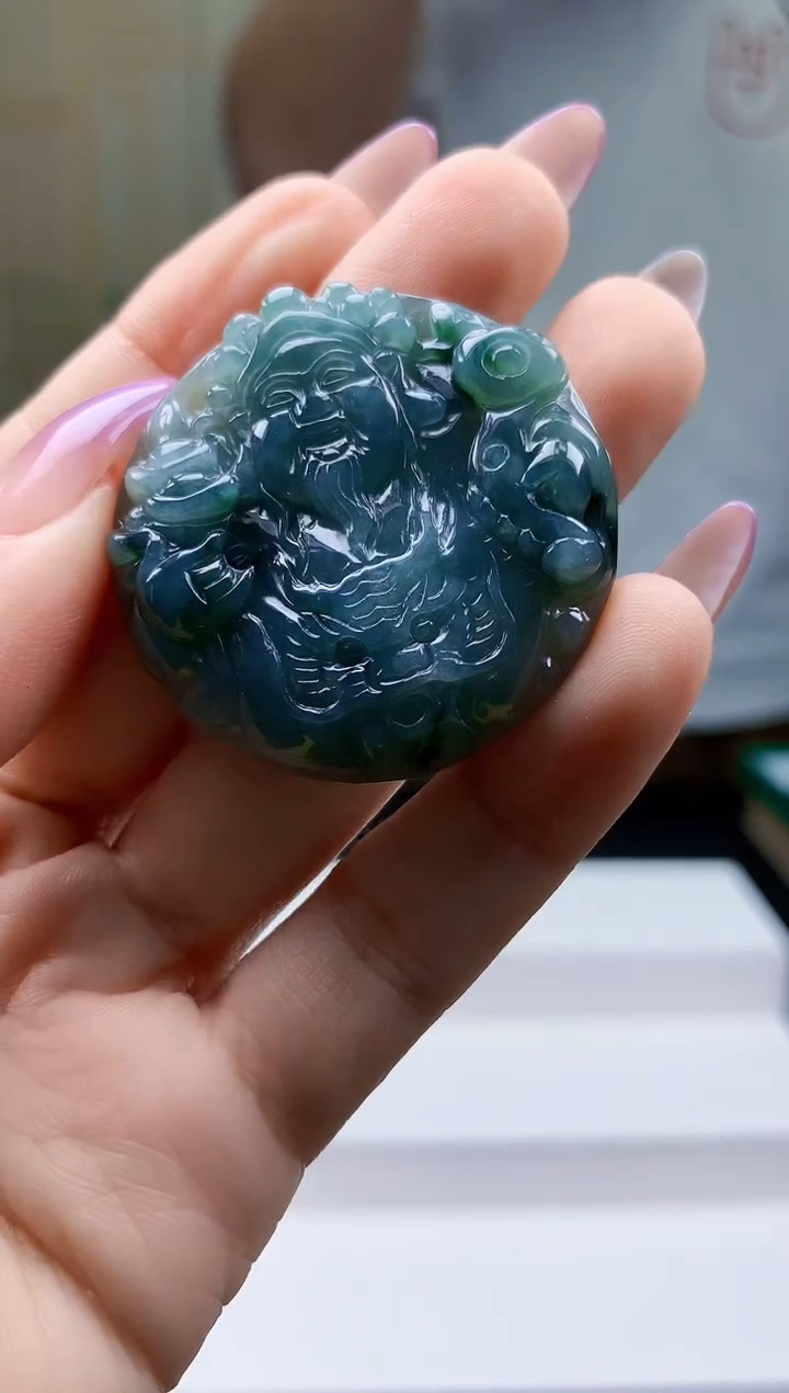 【闪购商品】定制翡翠未镶嵌4688ty-毛货挂件32