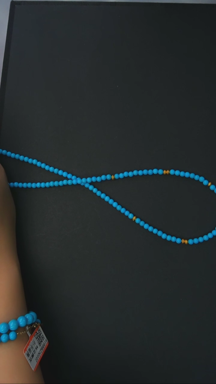 【闪购商品】绿松石项链银S925镶嵌发货一件