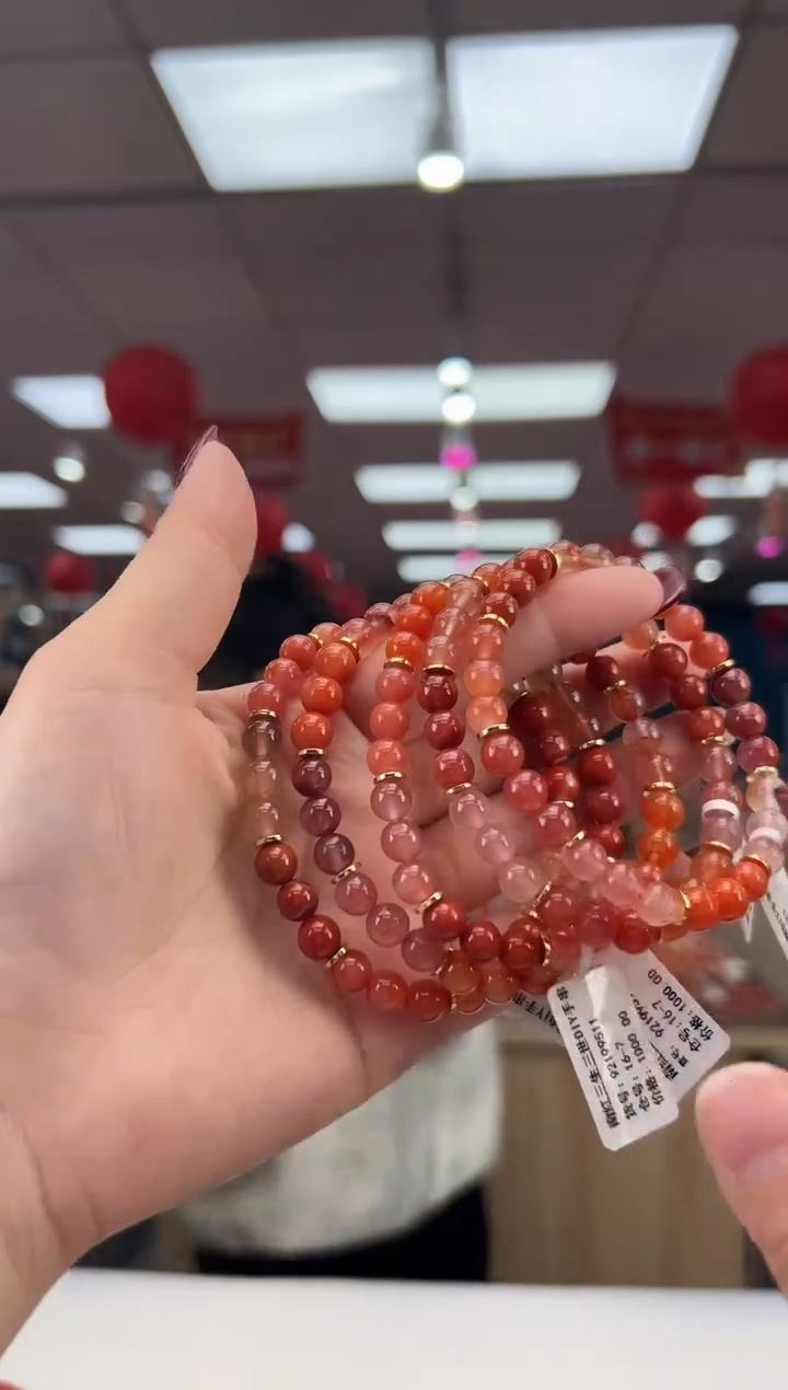 【闪购商品】南红玛瑙珠串未镶嵌多样发其一/7/HS024580128
