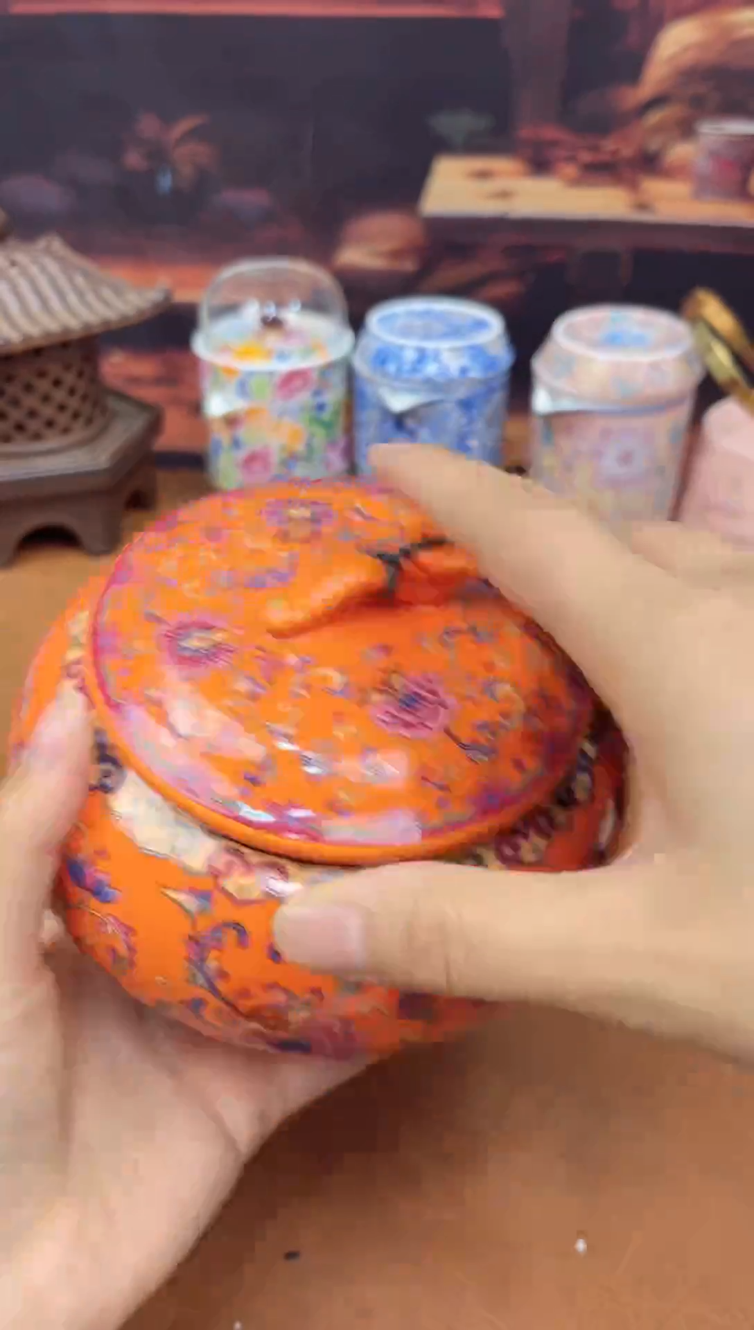 【闪购商品】陶瓷茶具摆件茶叶罐