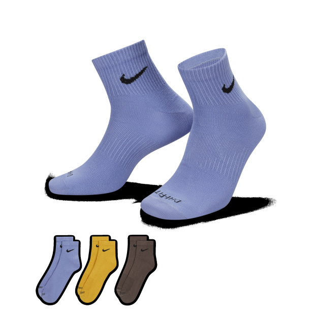 NIKE耐克中筒袜男袜女袜2025新款篮球足球跑步训练透气袜子SX6893