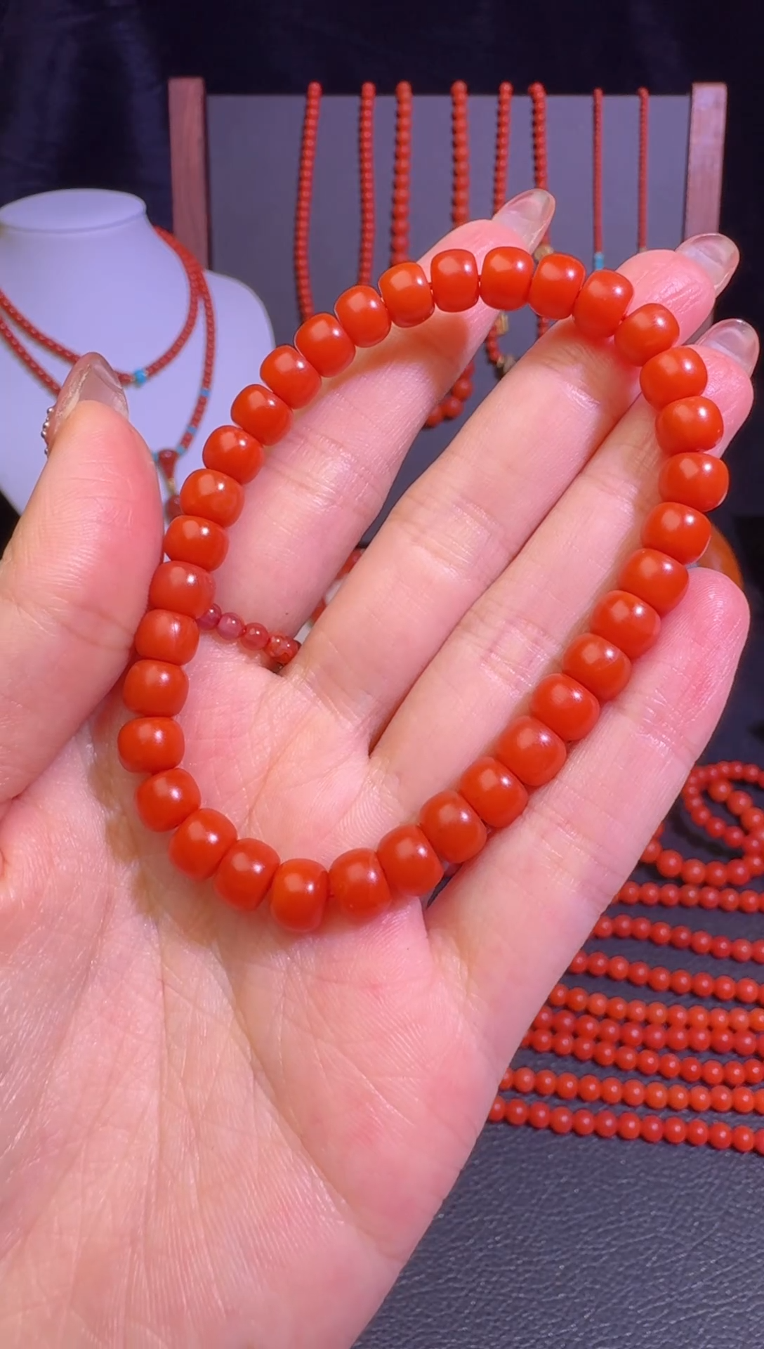 【闪购商品】南红玛瑙老型手串未镶嵌收藏级