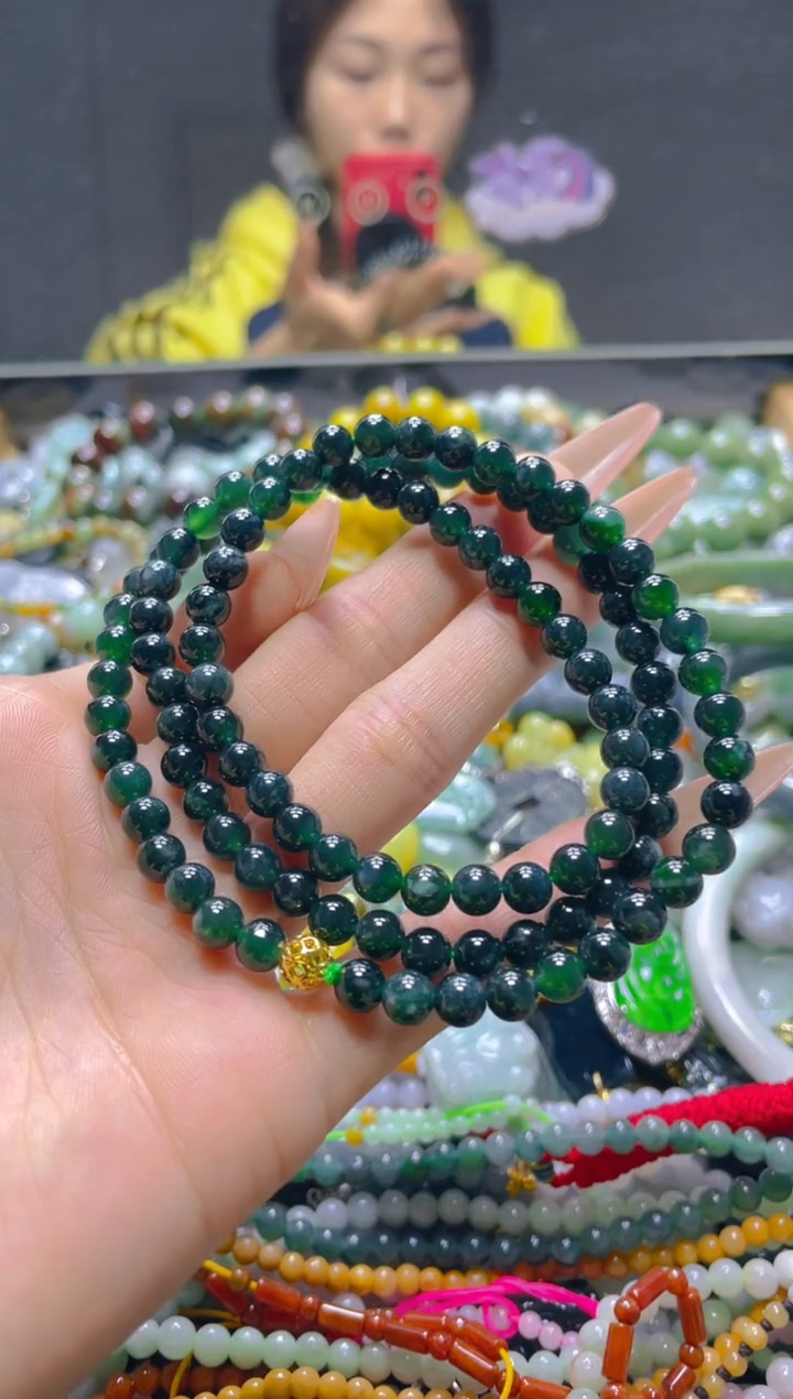 颈饰未镶嵌翡翠5MM