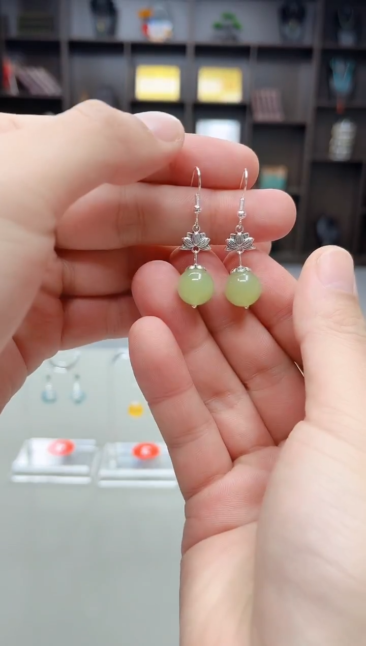 未镶嵌东陵石耳饰427000