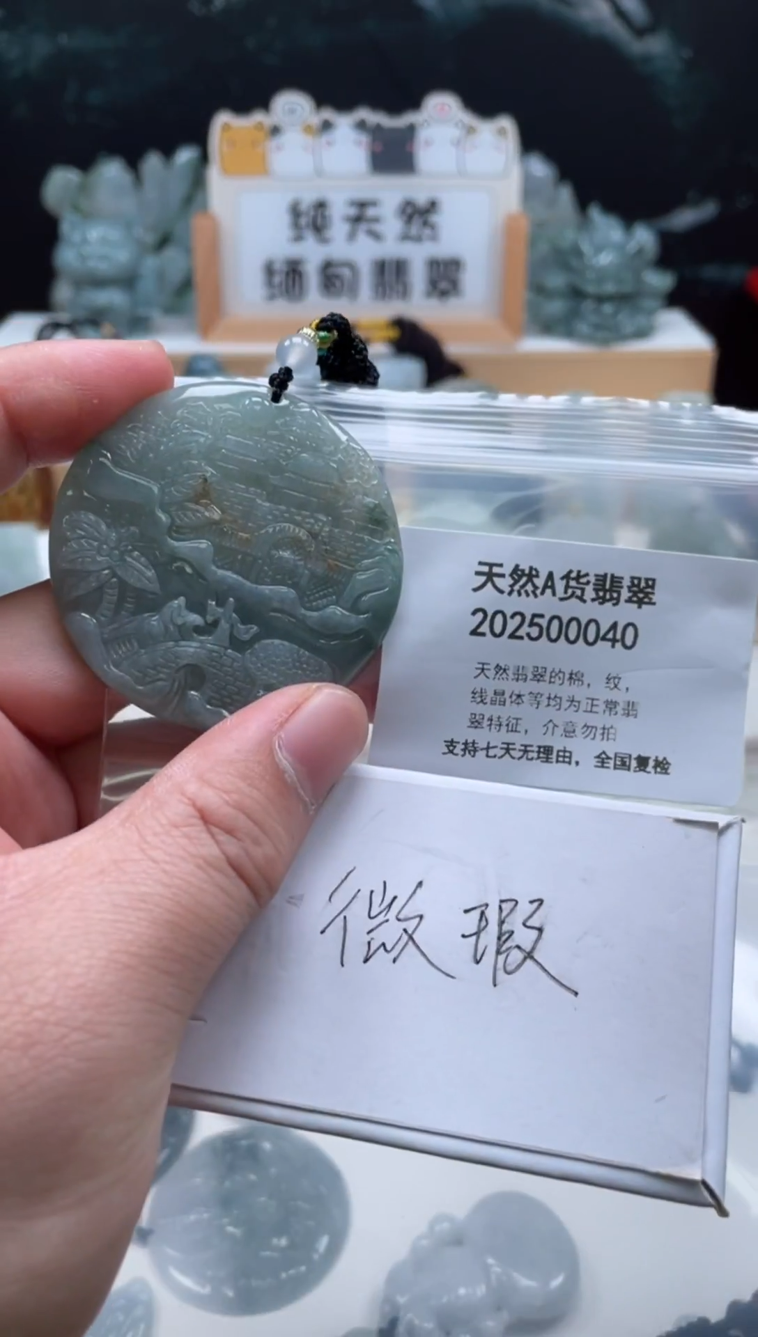 颈饰未镶嵌翡翠翠峰翡翠202512100012