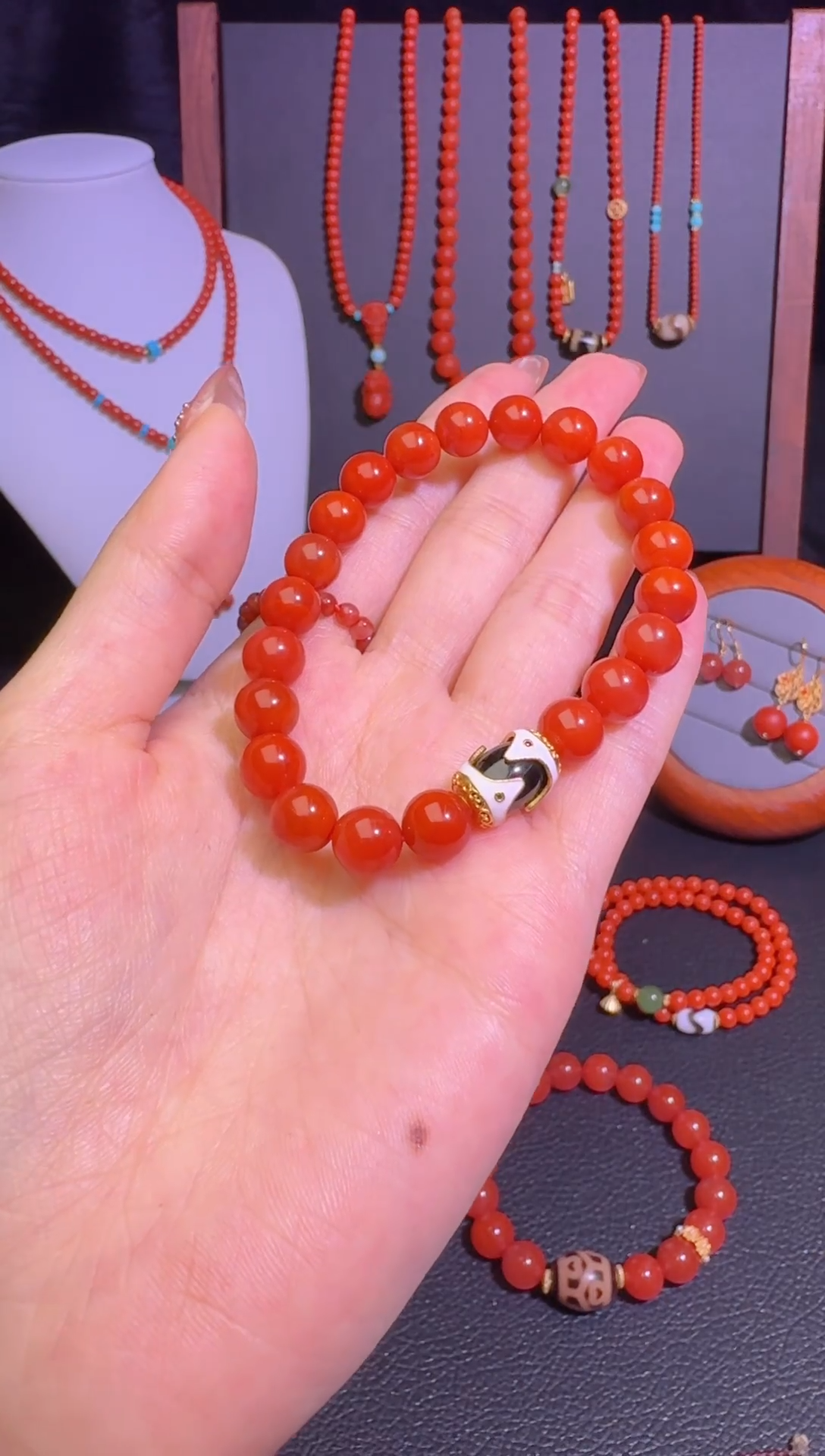 【闪购商品】南红玛瑙手串未镶嵌瓦西南红手串