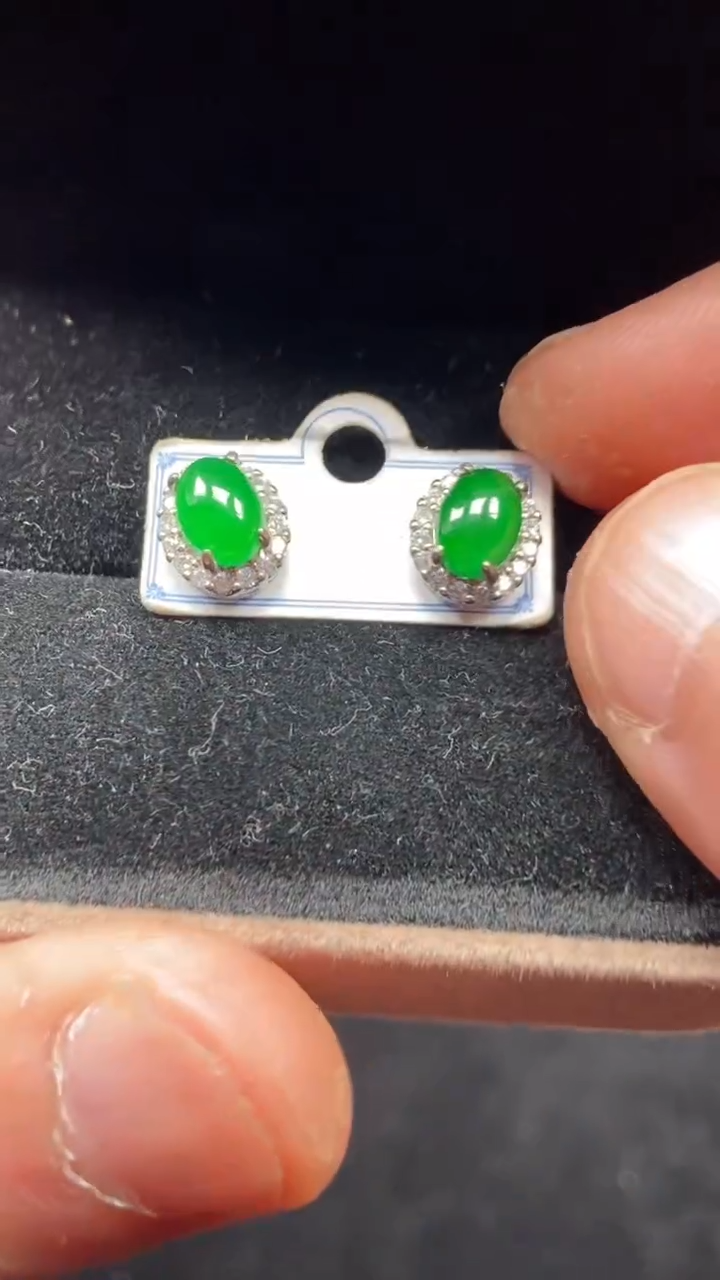 未镶嵌翡翠耳钉耳钉9