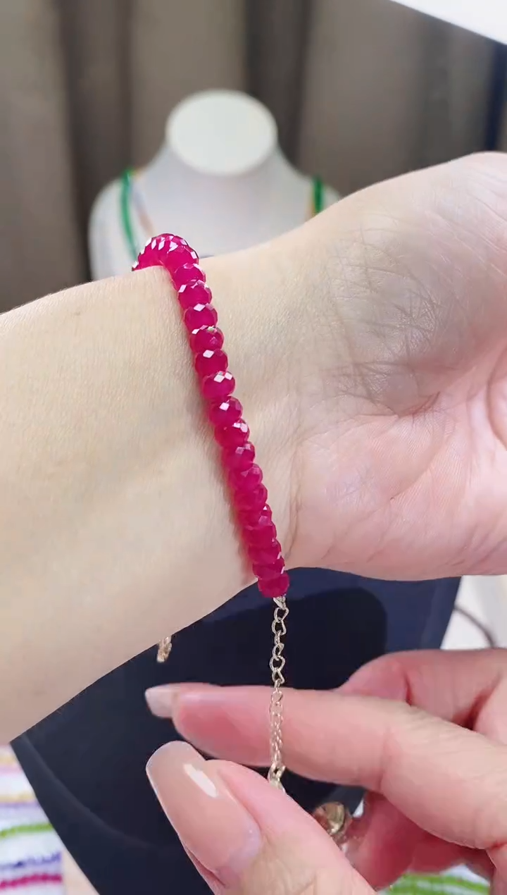 【闪购商品】红宝石手链14K金镶嵌诗颜甄选珠宝SYZB61
