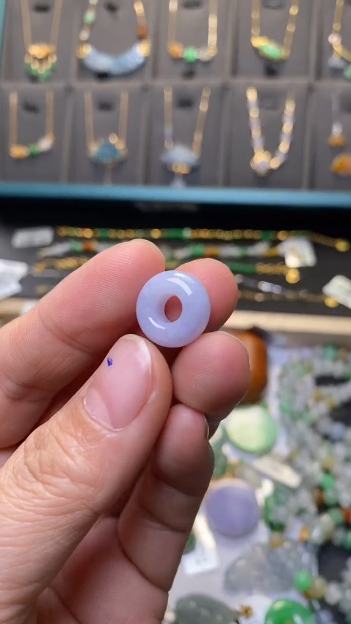 颈饰未镶嵌翡翠净货36315