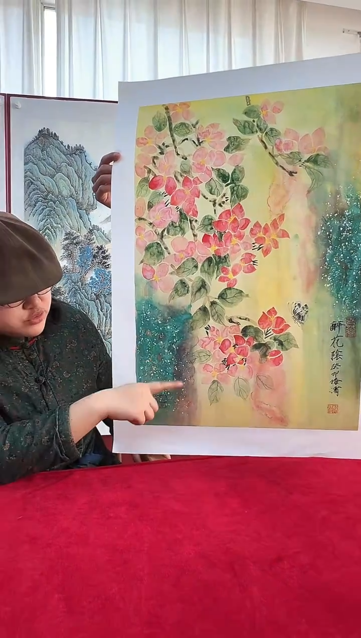 国画梅清老师2.7平尺花鸟作品