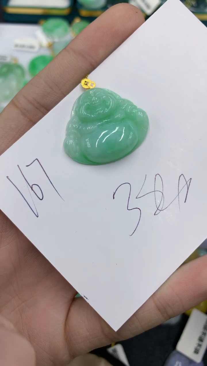 【闪购商品】翡翠颈饰18K金镶嵌号链接111111