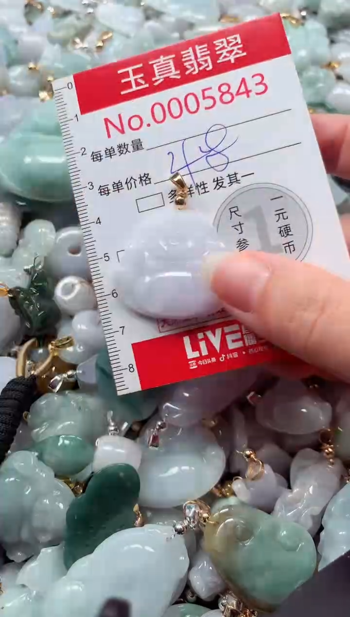 吊坠(不含链)未镶嵌翡翠5843