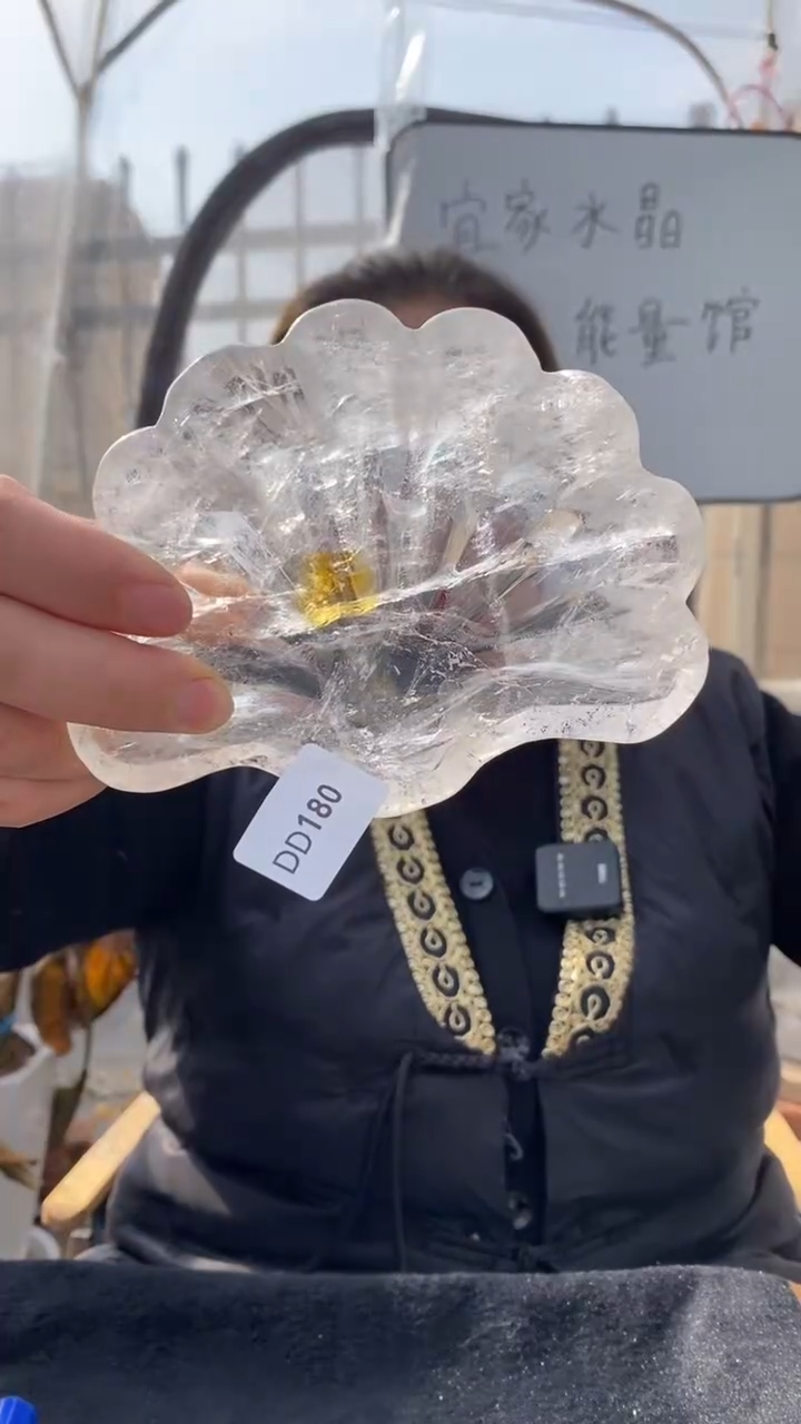 【闪购商品】水晶碗未镶嵌白水晶碗D180