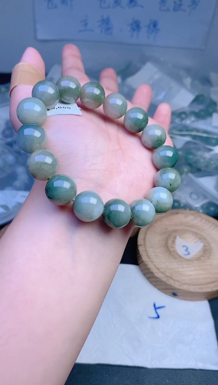 未镶嵌手链翡翠珠串