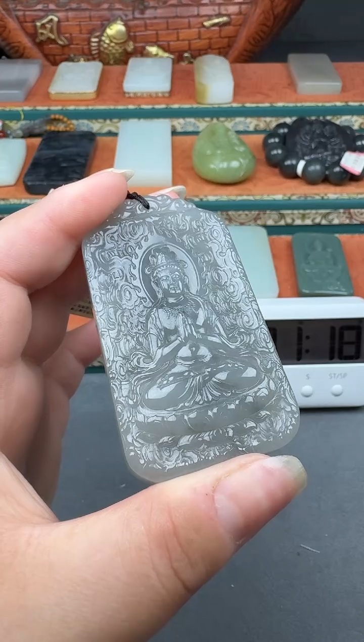 和田玉未镶嵌颈饰4