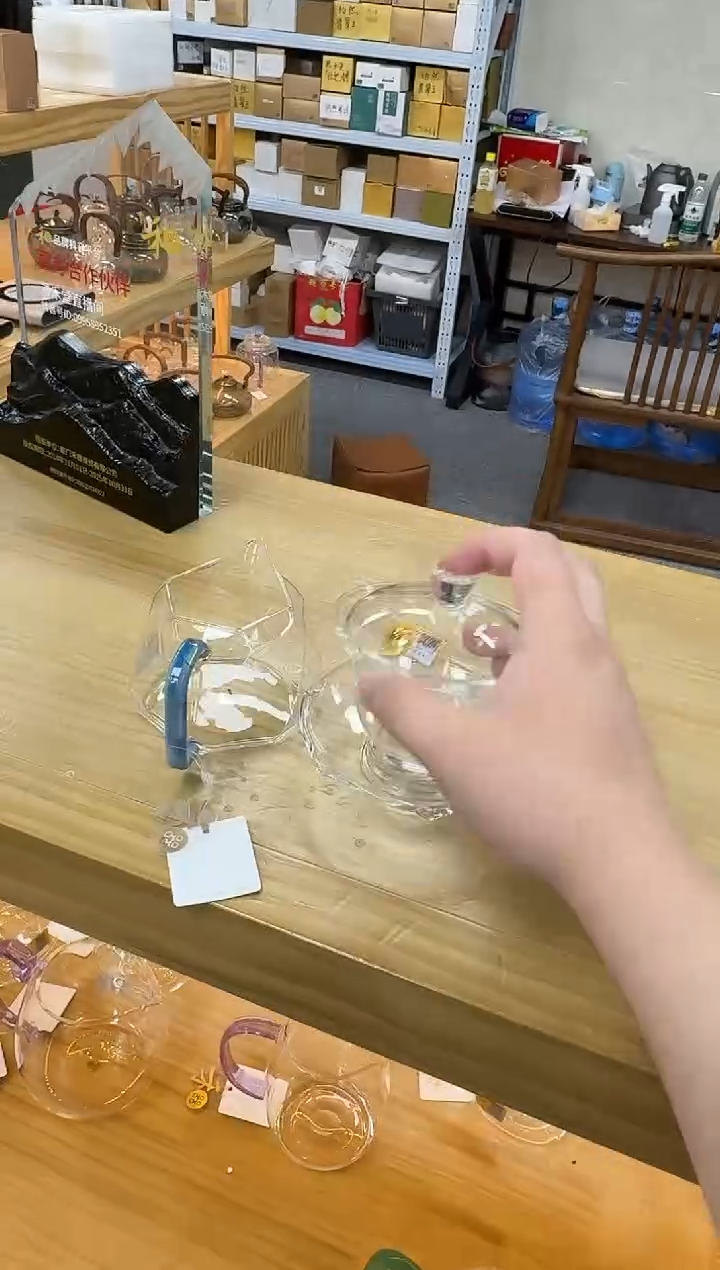 禾器璀璨茶海凤玉+荷叶盖碗透明