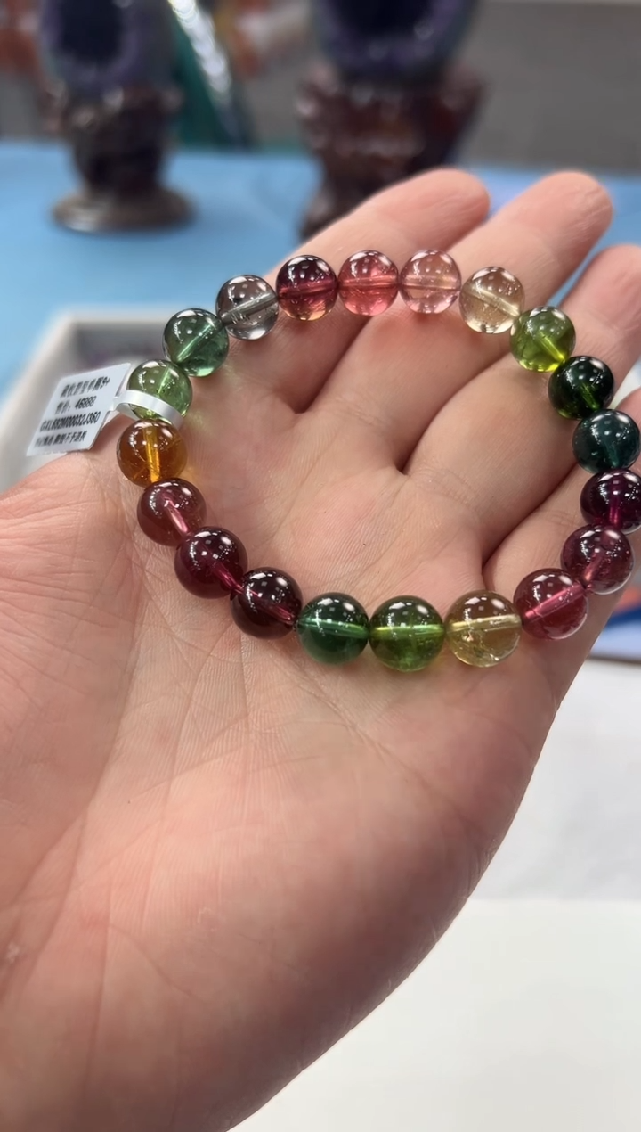 【闪购商品】碧玺手链未镶嵌GXL592约9mm