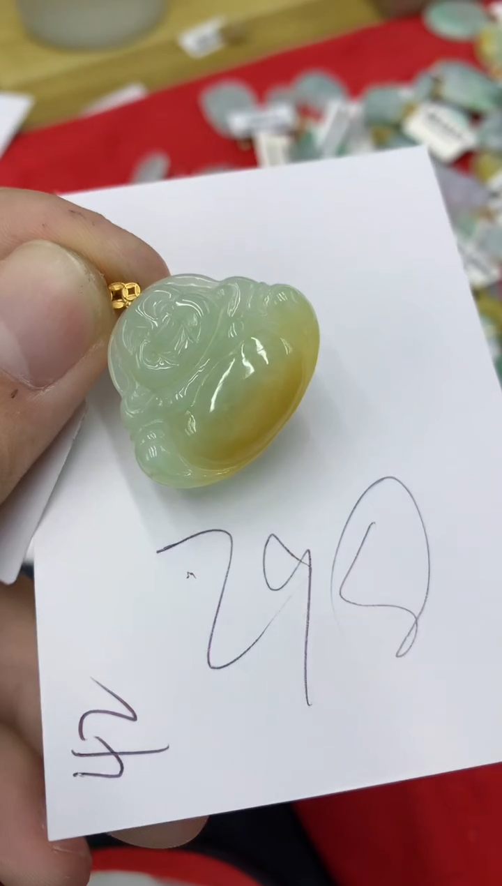 【闪购商品】翡翠颈饰18K金镶嵌号链接1111111111