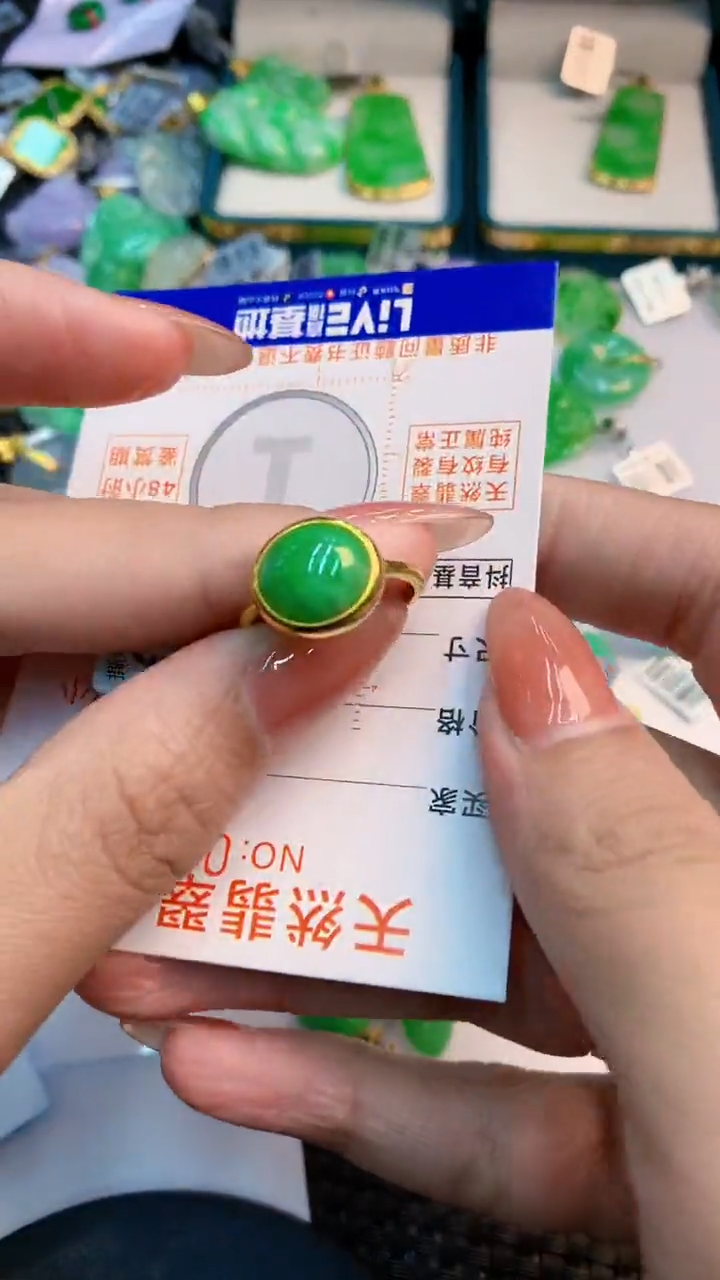翡翠未镶嵌颈饰           1