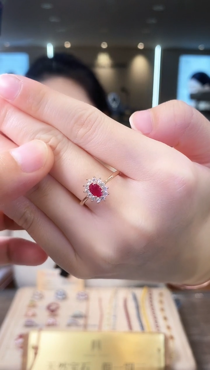 【闪购商品】红宝石戒指银S925镶嵌09