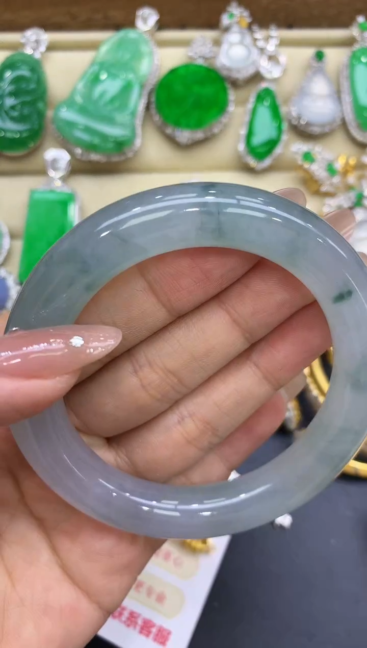 未镶嵌手镯翡翠430-中国好珍宝