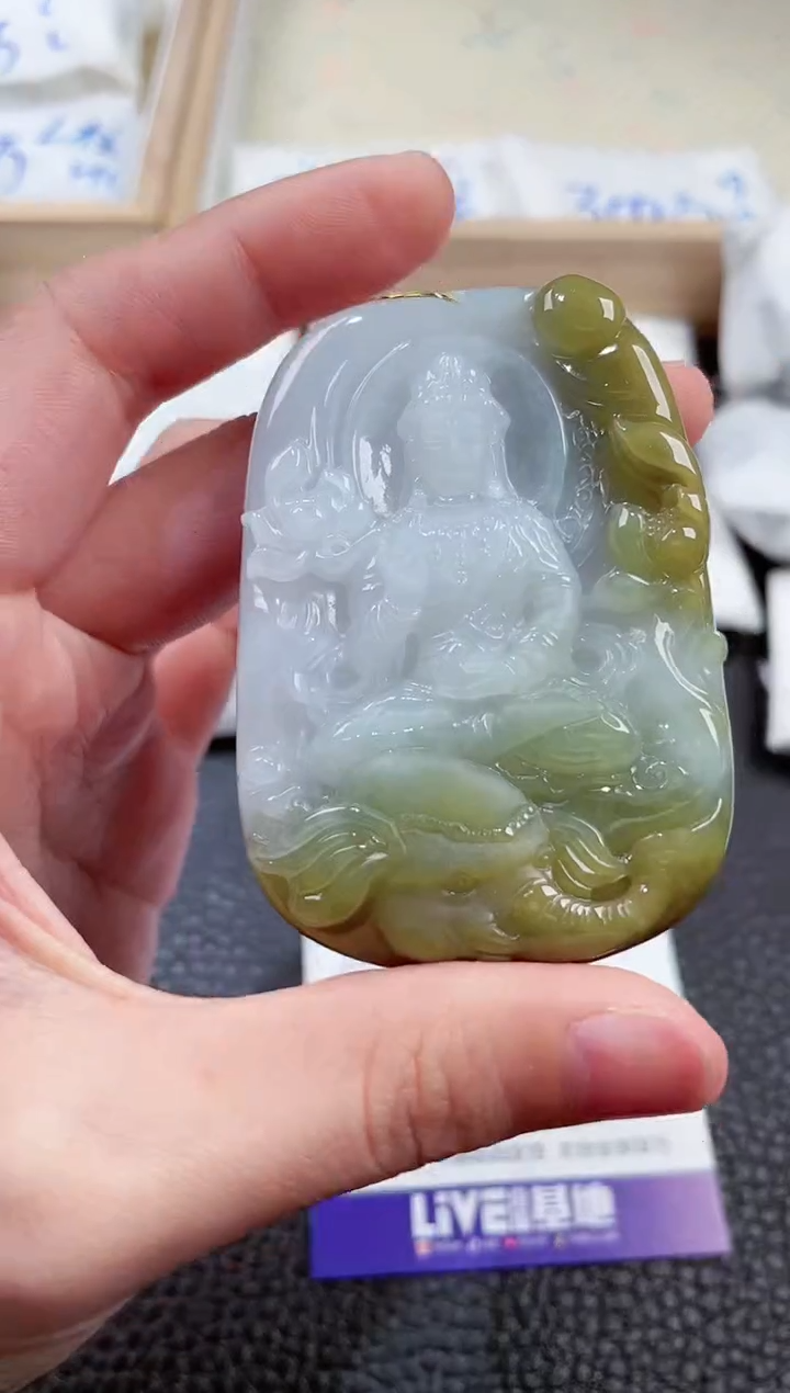 【闪购商品】翡翠颈饰未镶嵌00001348普贤