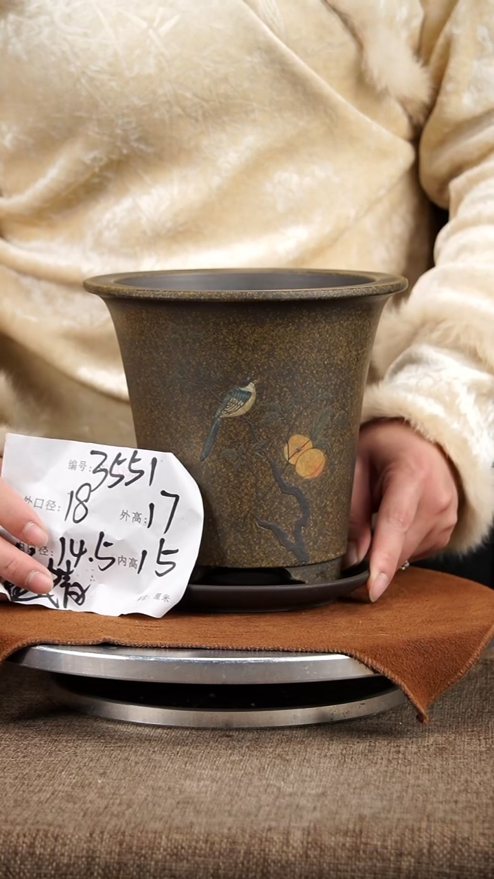 【闪购商品】紫砂花盆紫砂花盆3551+z