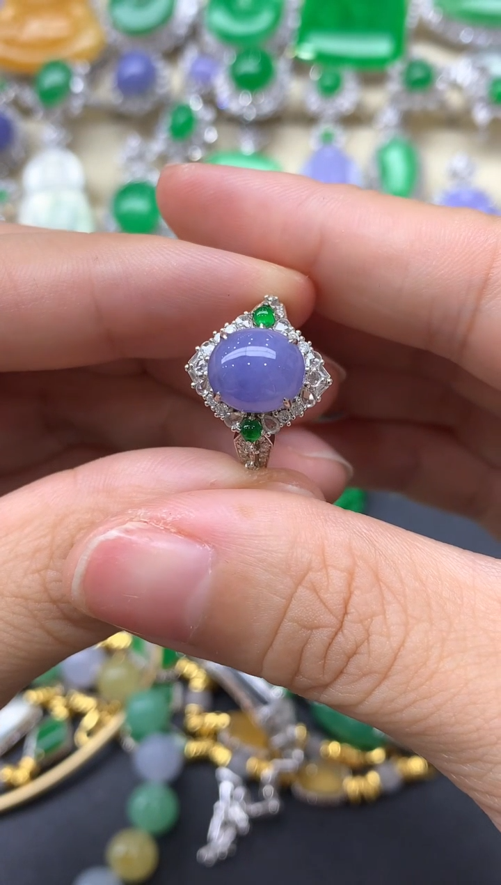 【闪购商品】翡翠戒指18K金镶嵌668-中国好珍宝