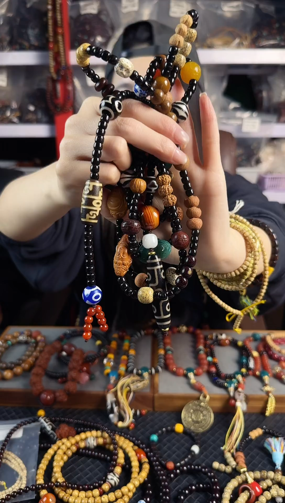 手串金刚菩提东****️菩提多宝斜挎