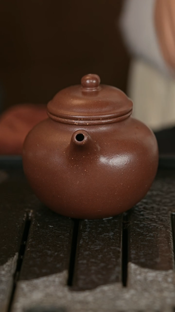 【闪购商品】紫砂茶壶14底槽清大彬款椭圆壶