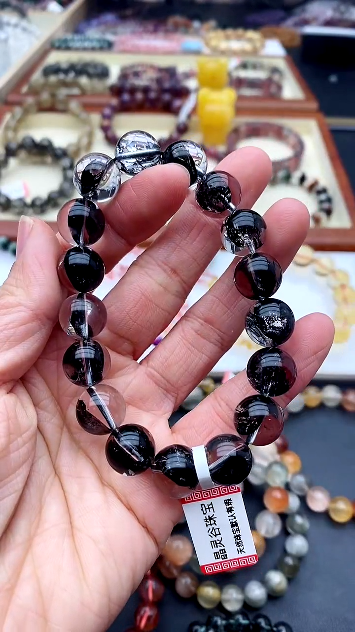 【闪购商品】水晶手链未镶嵌黑闪灵