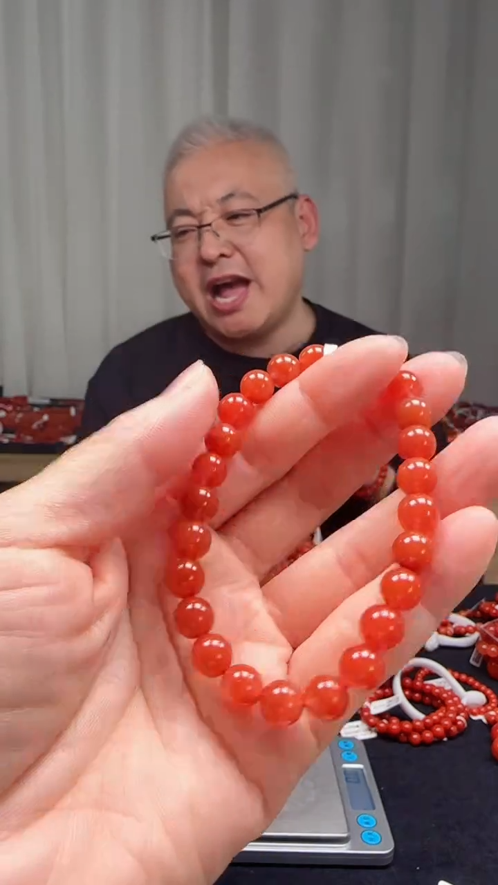 未镶嵌多样性发一件南红玛瑙8mm保山圆珠单圈