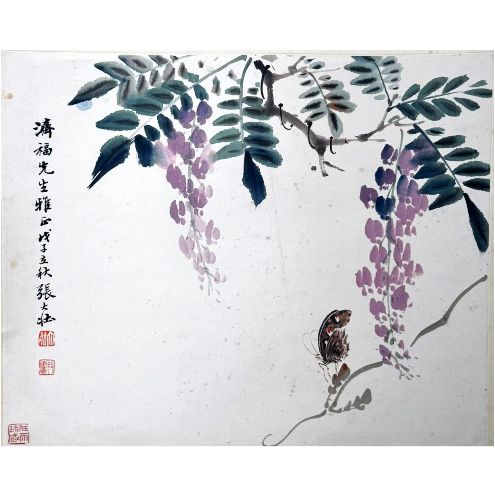 lot7 张大壮 花卉 立轴