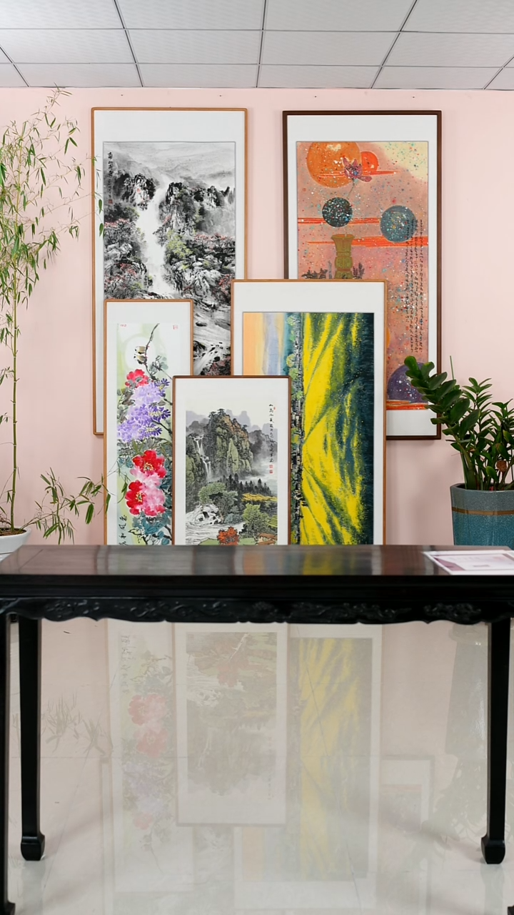 国画您**对您说的对/特殊价格2300《花田+山高水长+横幅牡丹》